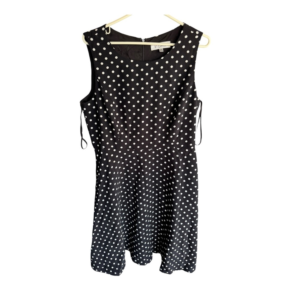 Kasper Black and White Fit and Flare Mini Dress